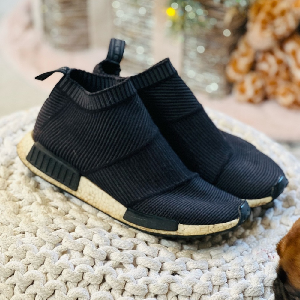 adidas Mens NMD Primeknit Slip On Sneakers